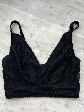 Prima Donna Black Lace Bralette, 32E